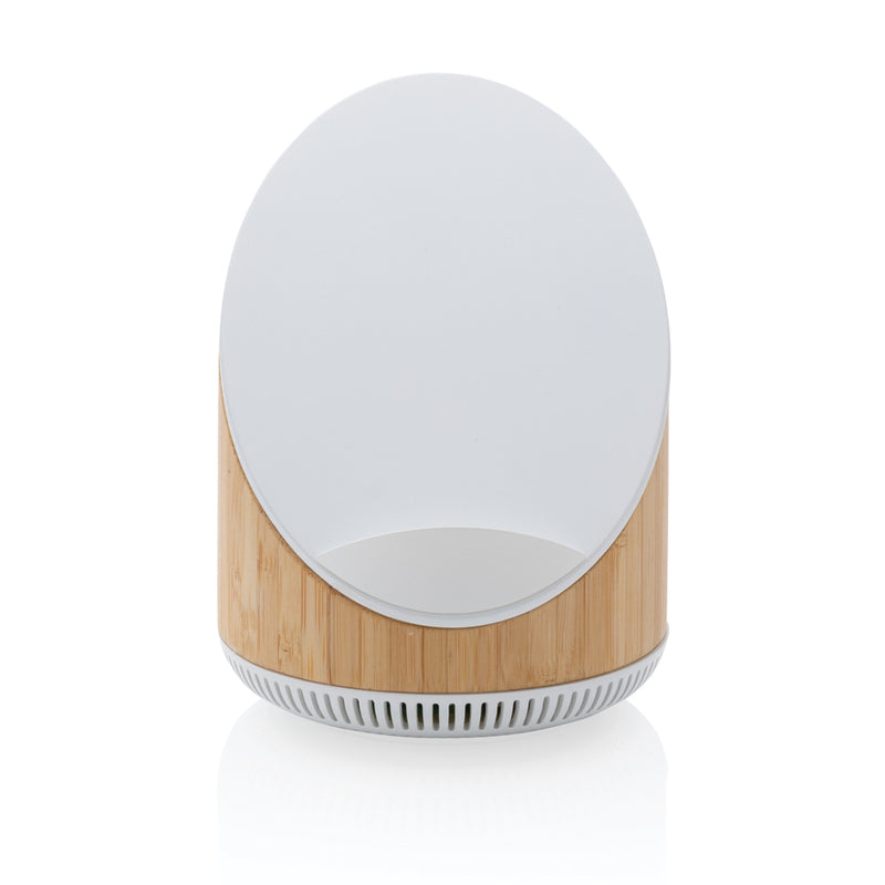 Load image into Gallery viewer, Ovate bamboo 5W speaker with 15W wireless charger - Custom Wood Designs