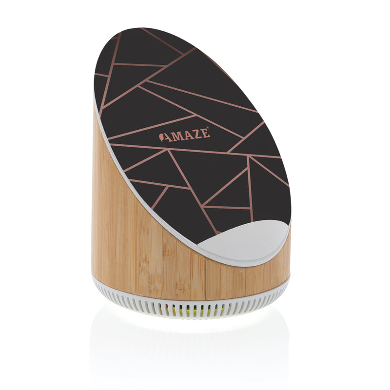 Load image into Gallery viewer, Ovate bamboo 5W speaker with 15W wireless charger - Custom Wood Designs