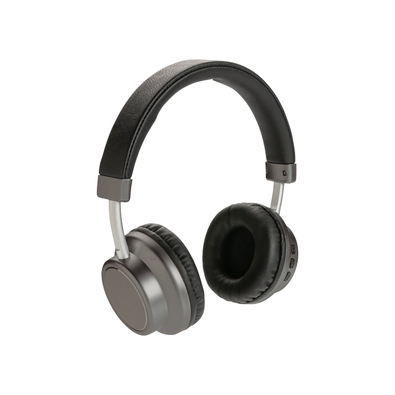 Load image into Gallery viewer, Swiss Peak wireless headphone V3 in black, showing over-ear design, cushioned ear cups, and adjustable headband for comfortable listening.