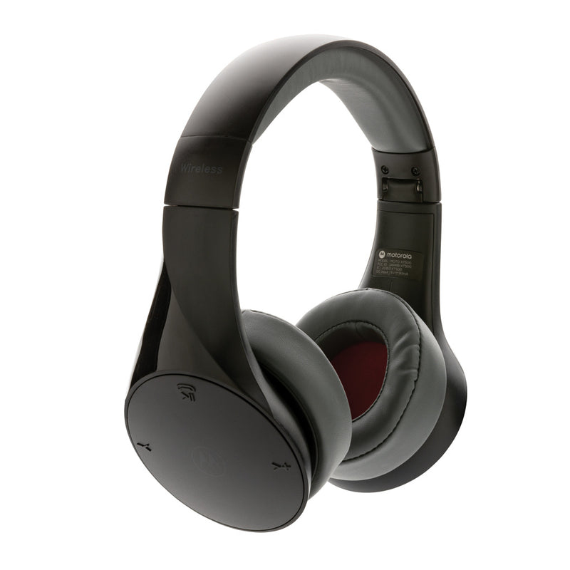 Load image into Gallery viewer, Motorola MOTO XT500 wireless over-ear headphones with padded ear cups and adjustable headband, designed for immersive audio.