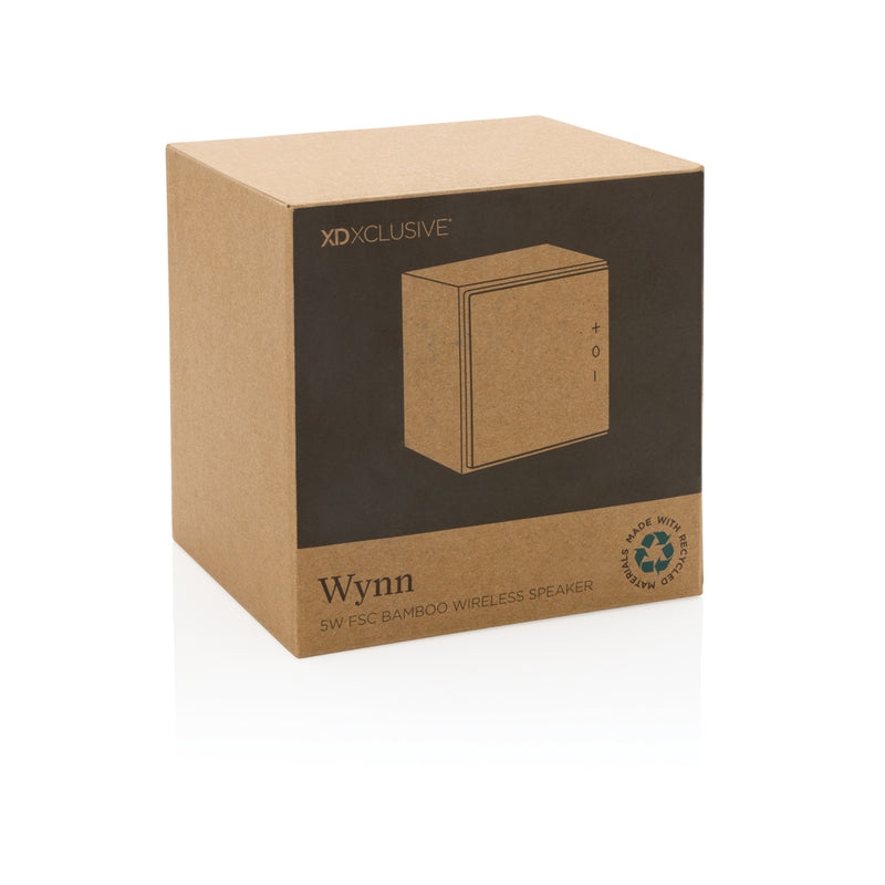 Load image into Gallery viewer, Wynn 5W bamboo wireless speaker - Custom Wood Designs