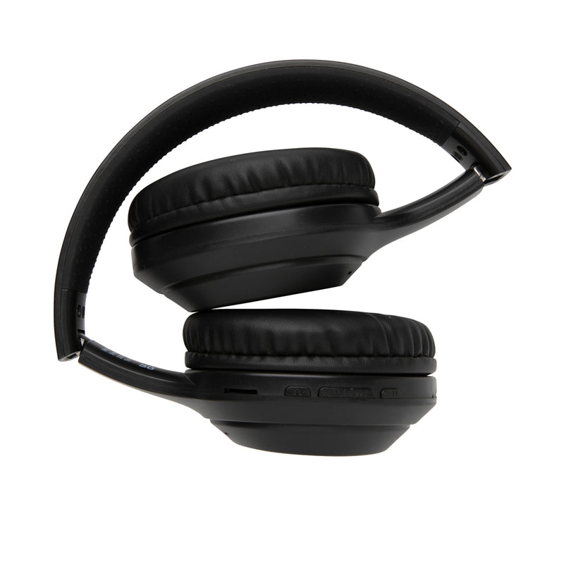 Load image into Gallery viewer, XD Collection RCS standard recycled plastic headphone for audio, featuring eco-friendly design and comfortable ear cushions.