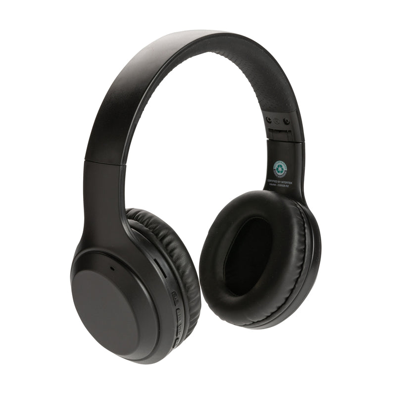 Load image into Gallery viewer, XD Collection RCS standard recycled plastic headphones for audio, featuring a sleek design and eco-friendly recycled plastic construction.