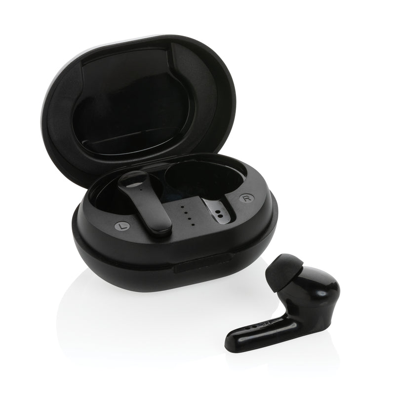 Load image into Gallery viewer, XD Collection RCS recycled plastic TWS earbuds for audio, wireless design with charging case, eco-friendly and modern style.