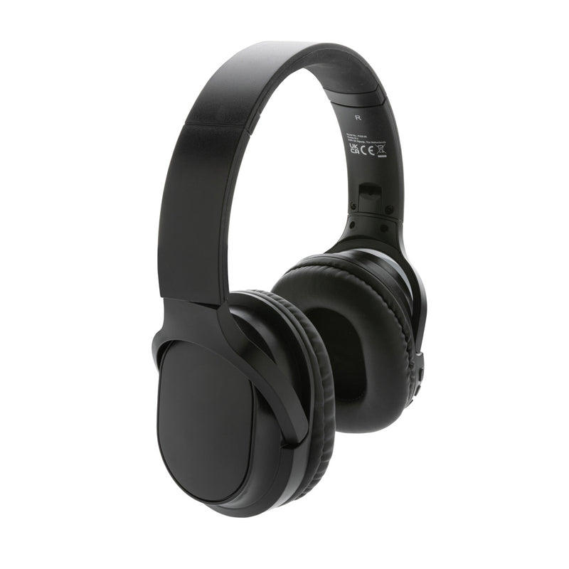 Load image into Gallery viewer, XD Collection RCS recycled plastic Elite foldable wireless headphones, over-ear audio device with padded ear cups and headband.