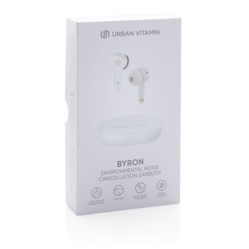 Load image into Gallery viewer, Urban Vitamin Byron ENC earbuds - Custom Wood Designs