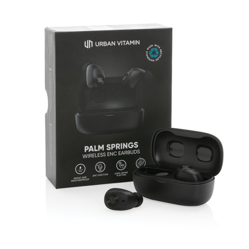 Load image into Gallery viewer, Urban Vitamin Palm Springs RCS rplastic ENC earbuds - Custom Wood Designs