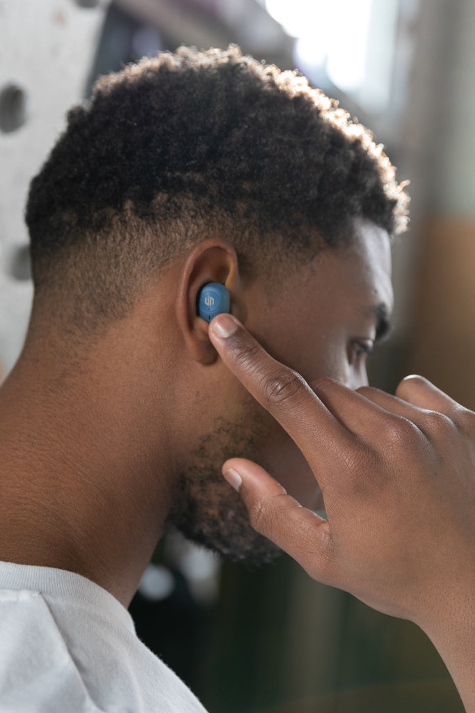 Load image into Gallery viewer, Urban Vitamin Palm Springs RCS rplastic ENC earbuds - Custom Wood Designs
