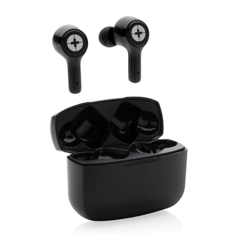 Load image into Gallery viewer, RCS recycled plastic Swiss Peak ANC TWS earbuds - Custom Wood Designs