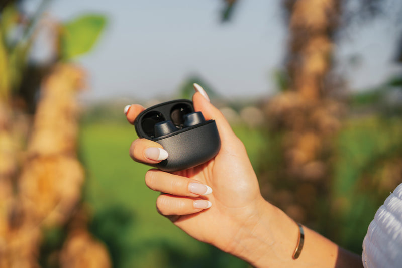 Load image into Gallery viewer, Terra RCS recycled aluminium wireless earbuds - Custom Wood Designs