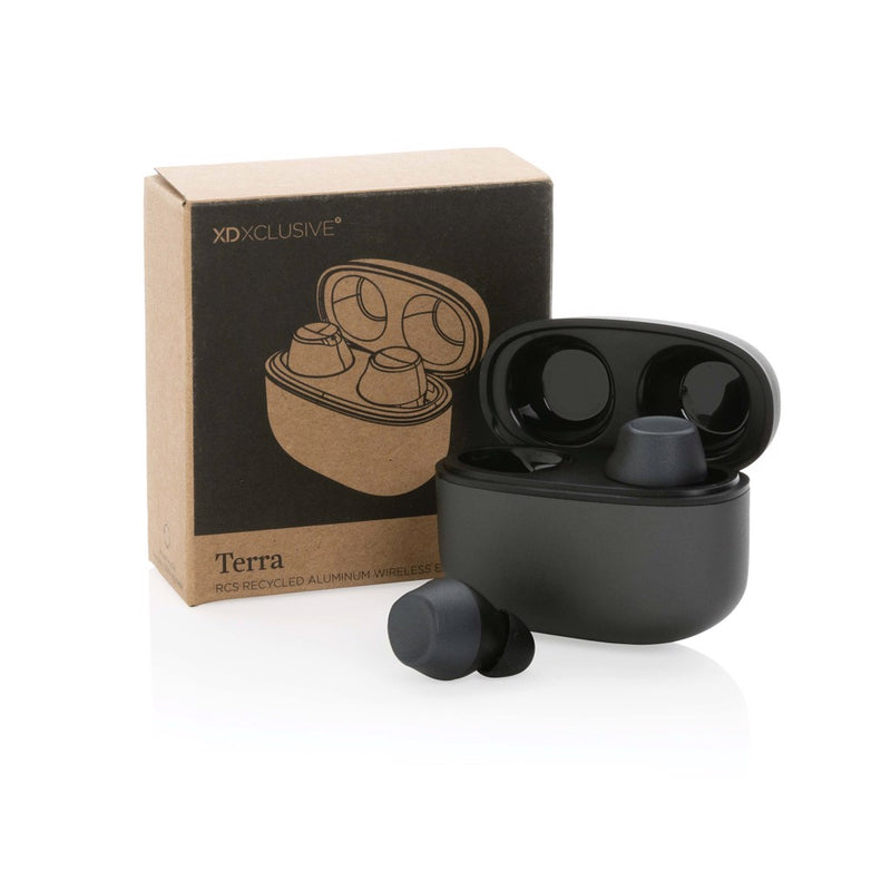 Load image into Gallery viewer, Terra RCS recycled aluminium wireless earbuds - Custom Wood Designs