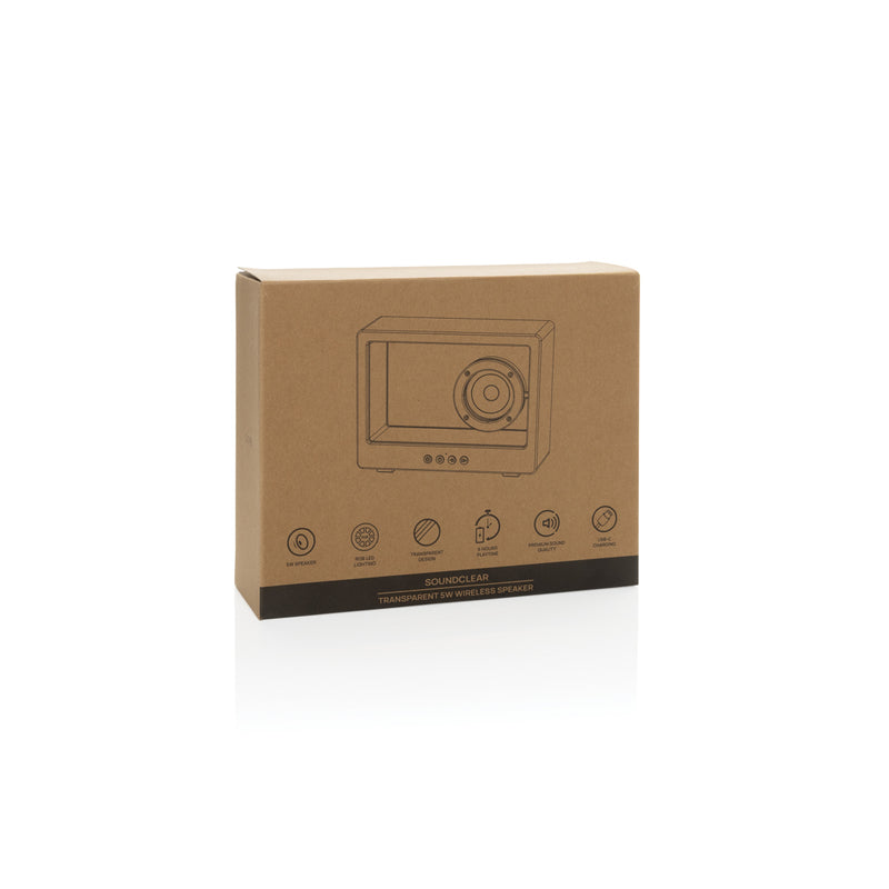 Load image into Gallery viewer, Soundclear Transparent 5W wireless speaker - Custom Wood Designs