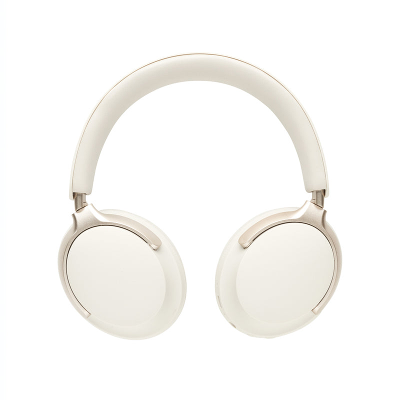 Load image into Gallery viewer, Soundpro RCS recycled plastic ANC headphones by XD Collection, close-up of black over-ear audio headphones with control buttons.