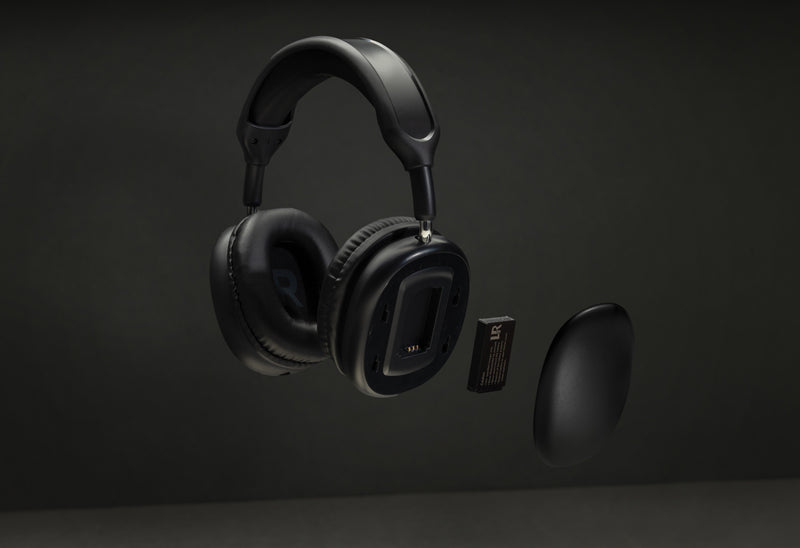 Load image into Gallery viewer, Spectra RCS Wireless headphone with removable battery - Custom Wood Designs