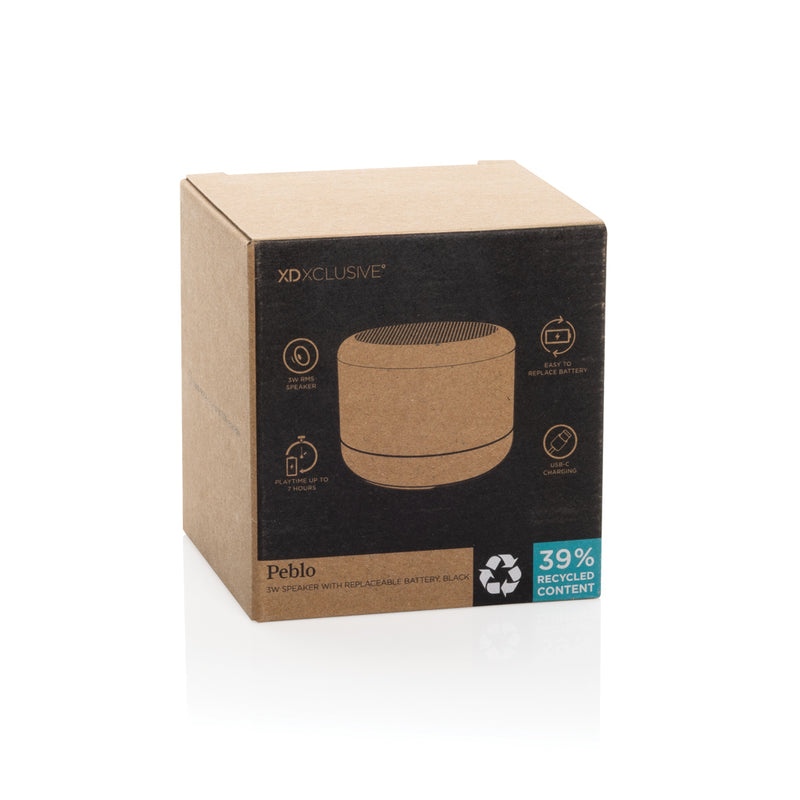 Load image into Gallery viewer, Peblo RCS 3W speaker with removable battery - Custom Wood Designs
