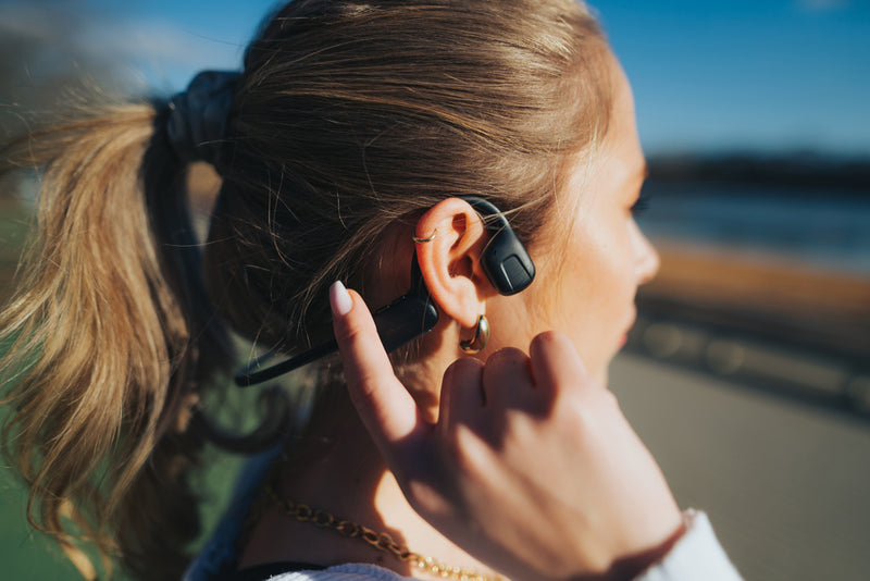 Load image into Gallery viewer, Urban Vitamin Glendale RCS rplastic air conductive headphone - Custom Wood Designs