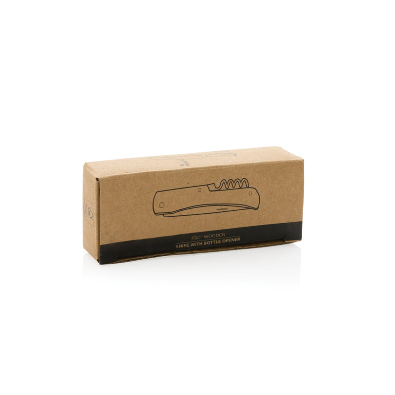 Load image into Gallery viewer, Wooden knife with bottle opener - Custom Wood Designs