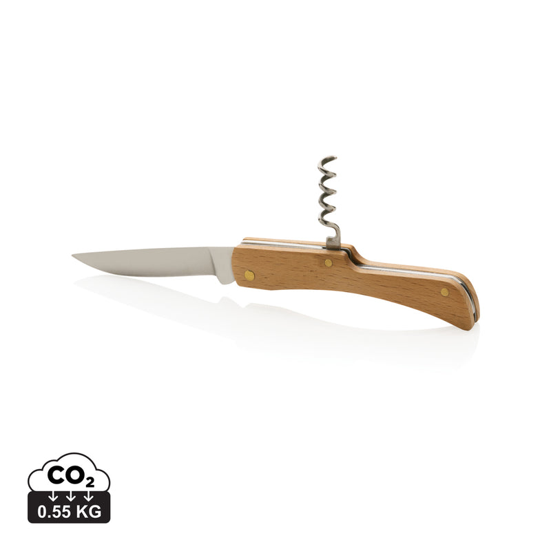 Load image into Gallery viewer, Wooden knife with bottle opener - Custom Wood Designs