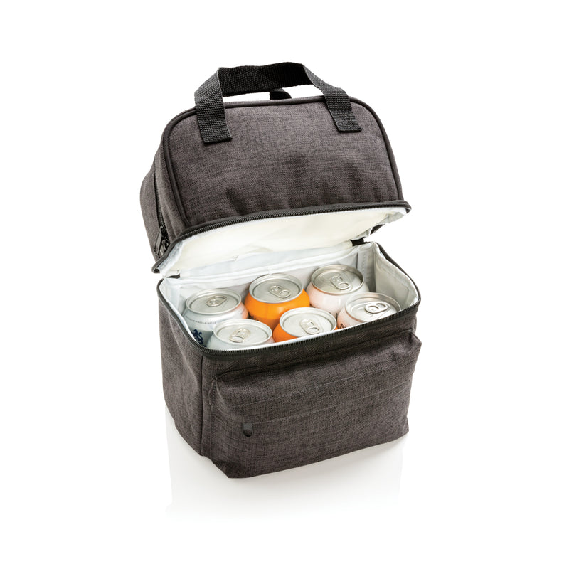 Load image into Gallery viewer, Cooler bag with 2 insulated compartments - Custom Wood Designs