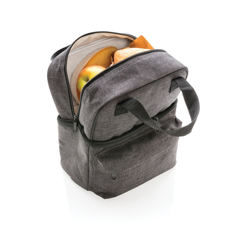 Load image into Gallery viewer, Cooler bag with 2 insulated compartments - Custom Wood Designs