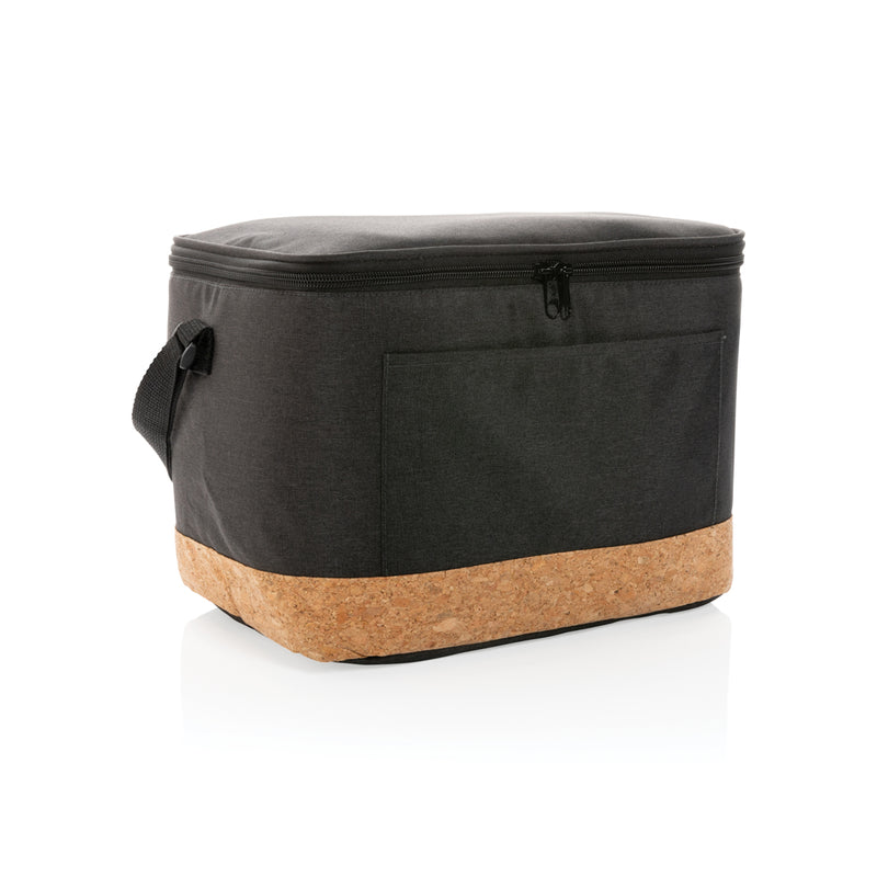 Load image into Gallery viewer, Impact AWARE™ XL RPET two-tone cooler bag with cork detail from XD Collection, outdoor insulated cooler bag with stylish design.