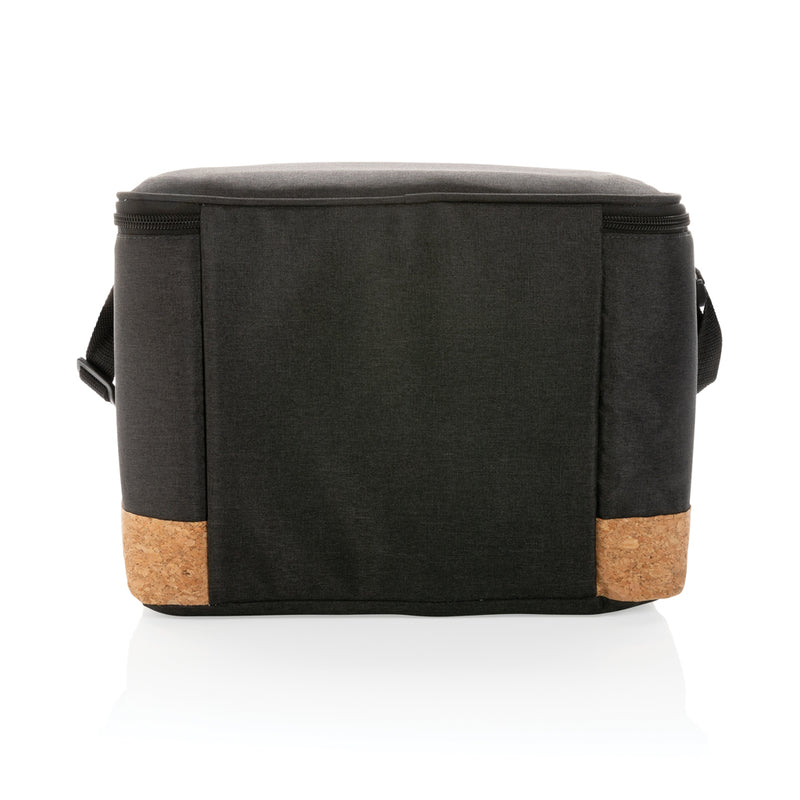 Load image into Gallery viewer, Impact AWARE™ XL RPET two-tone cooler bag with cork detail by XD Collection, outdoor insulated cooler with stylish design and handles.