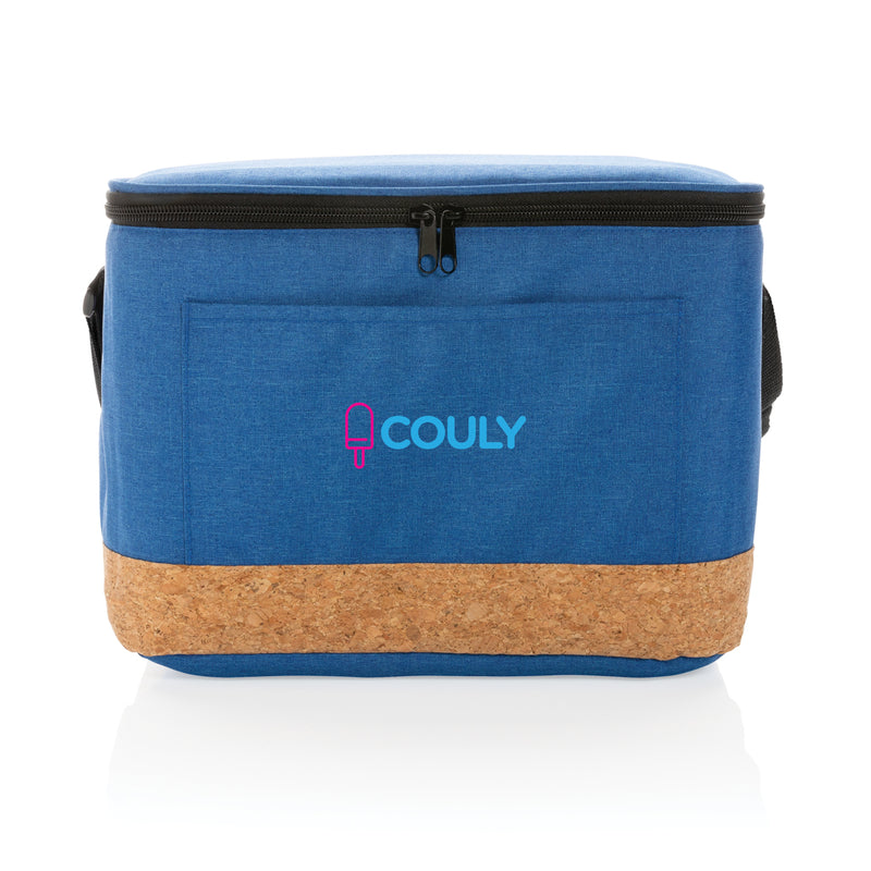 Load image into Gallery viewer, Impact AWARE™ XL RPET two-tone cooler bag with cork detail from XD Collection, outdoor insulated bag with stylish design and durable material.