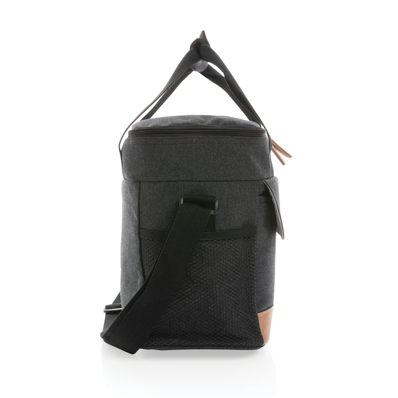 Load image into Gallery viewer, Outdoor Impact AWARE™ 16 oz. canvas cooler bag by XD Collection with sturdy handles and insulated interior for outdoor use.