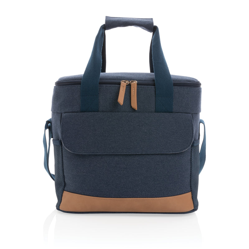 Load image into Gallery viewer, Outdoor Impact AWARE™ 16 oz. canvas cooler bag by XD Collection, featuring sturdy construction and carrying handles.