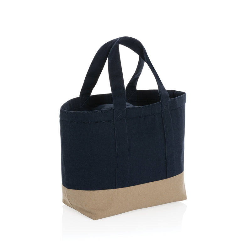Load image into Gallery viewer, Impact Aware™ 285 gsm undyed canvas cooler bag by XD Collection, outdoor insulated bag with durable natural fabric and handles.