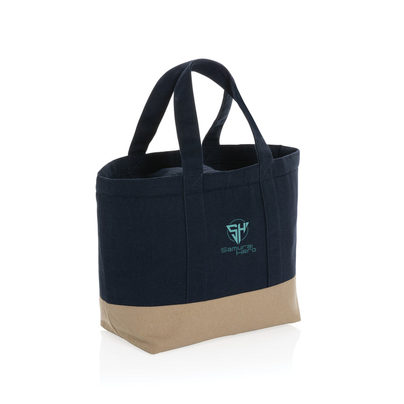 Load image into Gallery viewer, Impact Aware™ 285 gsm rcanvas cooler bag by XD Collection, undyed outdoor insulated bag with sturdy fabric and zipper closure.