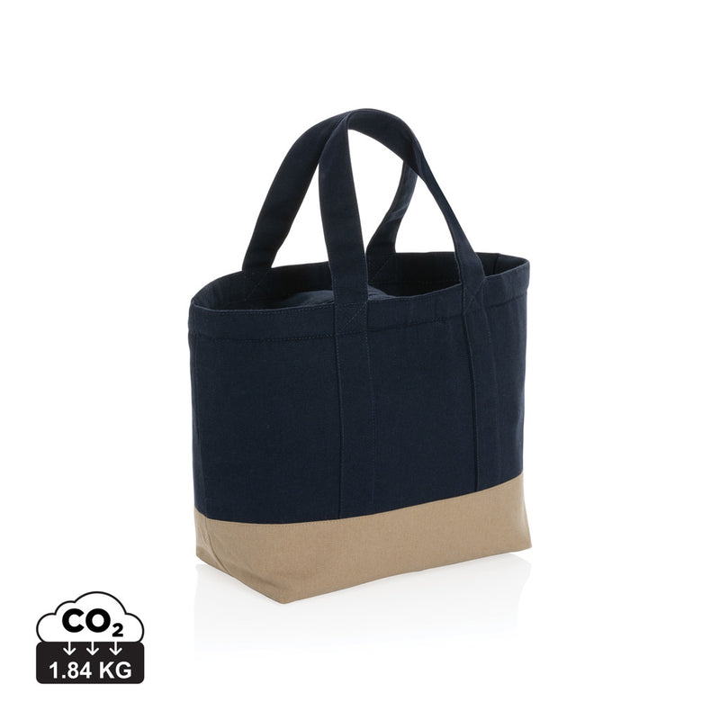 Load image into Gallery viewer, Impact Aware™ 285 gsm undyed canvas cooler bag from XD Collection, outdoor use, showing durable, natural undyed fabric and sturdy handles.