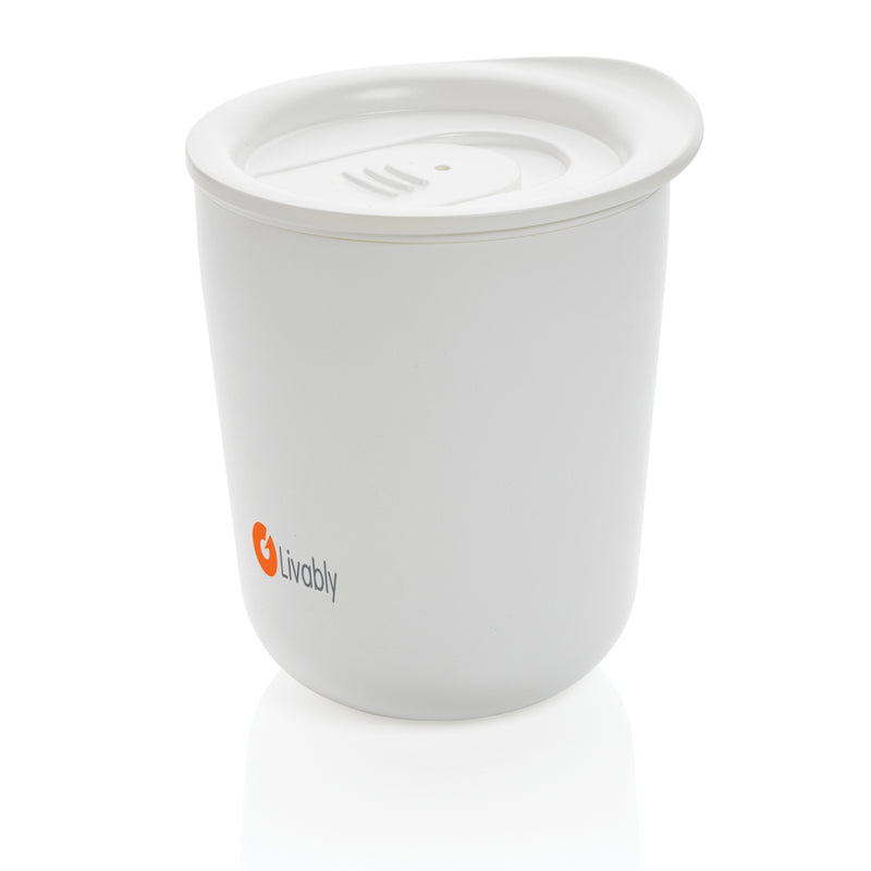 Load image into Gallery viewer, Simplistic antimicrobial coffee tumbler from XD Collection, featured as stylish drinkware with a sleek design and durable construction.