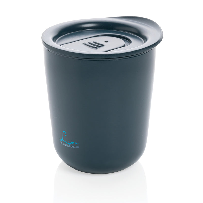 Load image into Gallery viewer, Simplistic antimicrobial coffee tumbler from XD Collection featuring a sleek design and durable drinkware for everyday use.