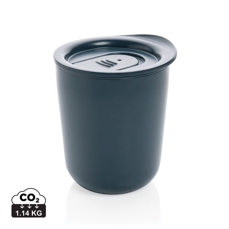Load image into Gallery viewer, Simplistic antimicrobial coffee tumbler from XD Collection, durable drinkware with a sleek design and lid for on-the-go use.