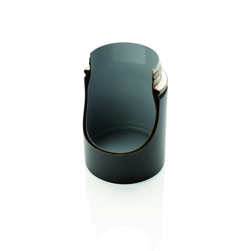 Load image into Gallery viewer, XD Xclusive Bogota compact vacuum mug with ceramic coating, black drinkware with a sleek, insulated design for hot and cold beverages.
