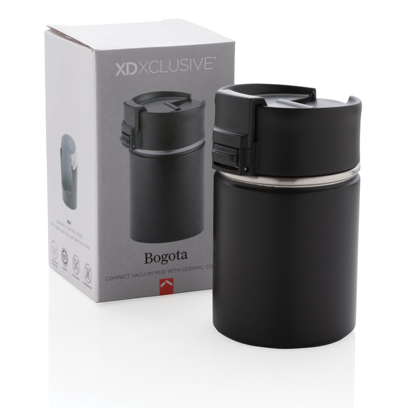 Load image into Gallery viewer, XD Xclusive Bogota compact vacuum mug with ceramic coating, stylish drinkware designed to keep beverages hot or cold.
