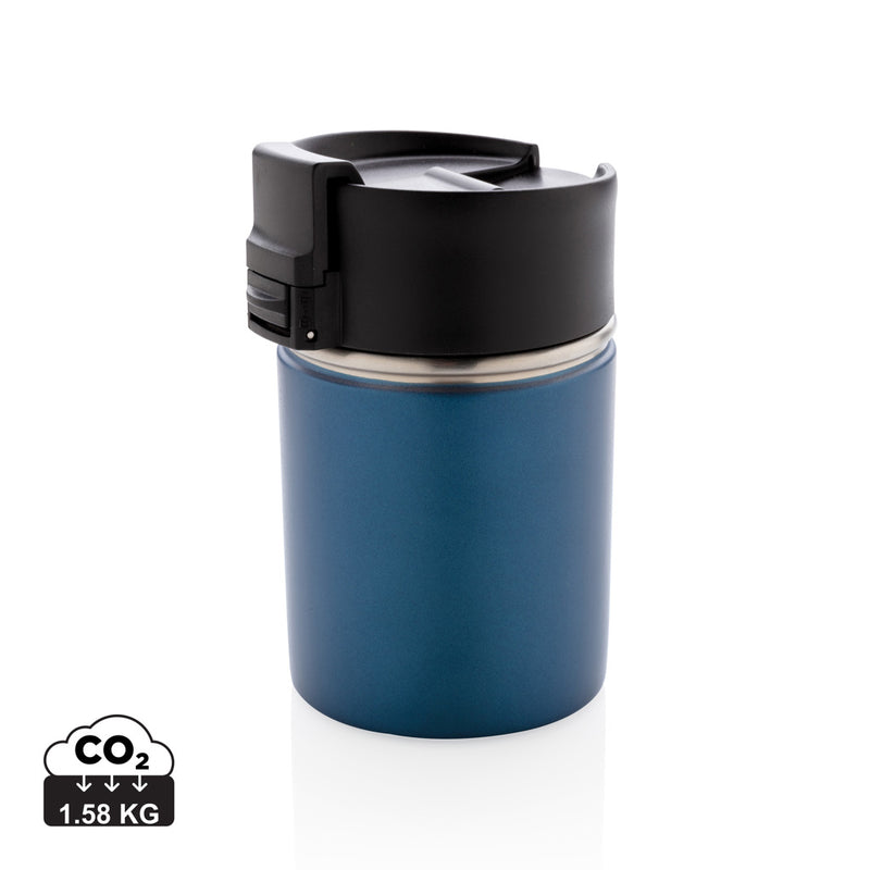 Load image into Gallery viewer, XD Xclusive Bogota compact vacuum mug with ceramic coating, stylish drinkware for hot and cold beverages, close-up view