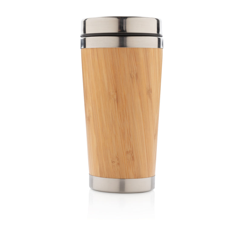 Load image into Gallery viewer, Bamboo tumbler from XD Collection, eco-friendly drinkware with a sleek design and natural bamboo finish for sustainable hydration.