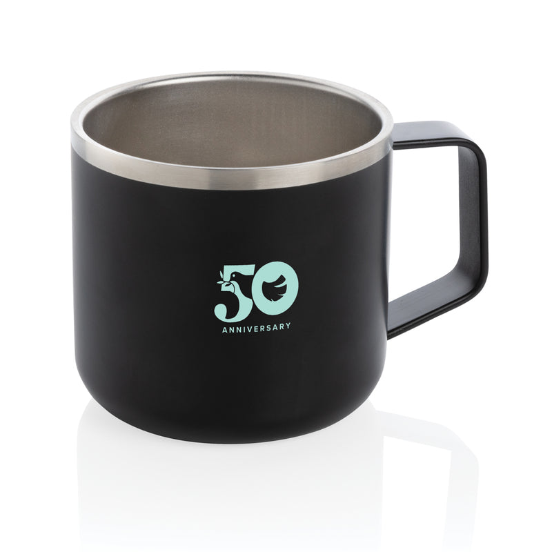 Load image into Gallery viewer, Stainless steel camp mug from XD Collection, durable drinkware with a sleek design, ideal for outdoor adventures.