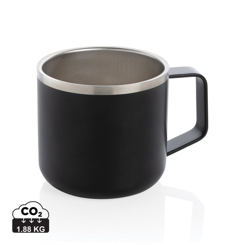 Load image into Gallery viewer, Stainless steel camp mug from XD Collection, durable drinkware with a sleek metallic finish, suitable for outdoor use and camping.