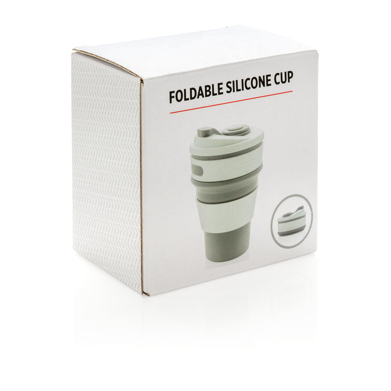 Load image into Gallery viewer, Foldable silicone cup from XD Collection, a portable and flexible drinkware item shown in the image.