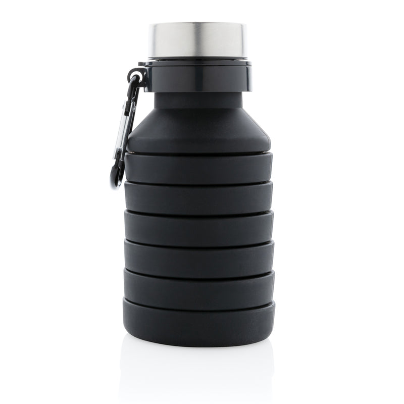 Load image into Gallery viewer, Leakproof collapsible silicone drinkware bottle with lid from XD Collection, shown in a compact, flexible, and portable design.