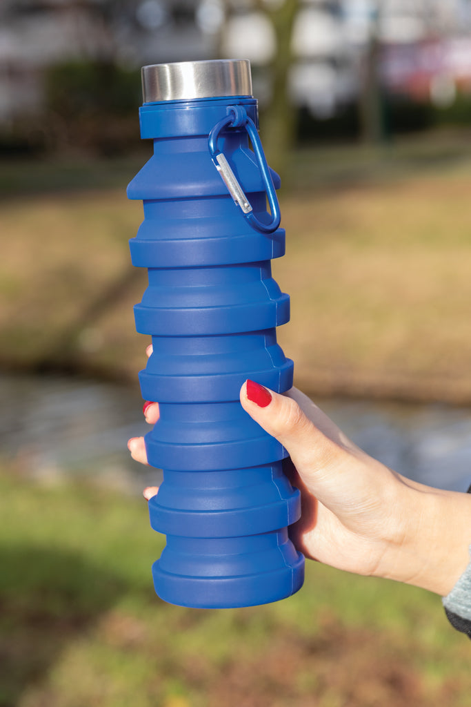 Load image into Gallery viewer, XD Collection leakproof collapsible silicone drinkware bottle with lid, flexible and portable for hydration on the go