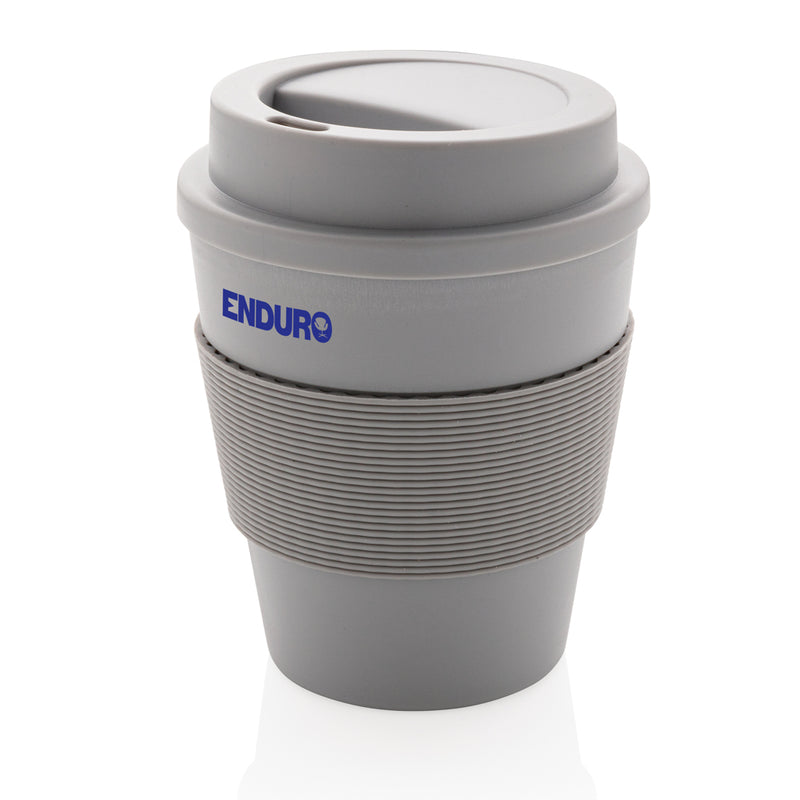 Load image into Gallery viewer, Reusable Coffee cup with screw lid 350ml - Custom Wood Designs