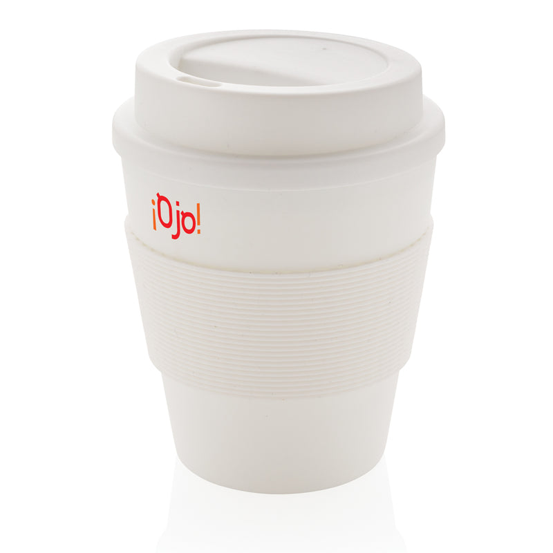 Load image into Gallery viewer, Reusable Coffee cup with screw lid 350ml - Custom Wood Designs