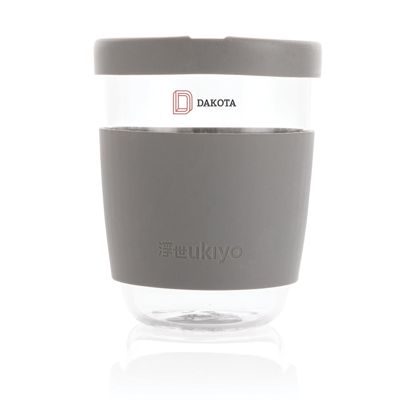 Load image into Gallery viewer, Ukiyo borosilicate glass with silicone lid and sleeve - Custom Wood Designs