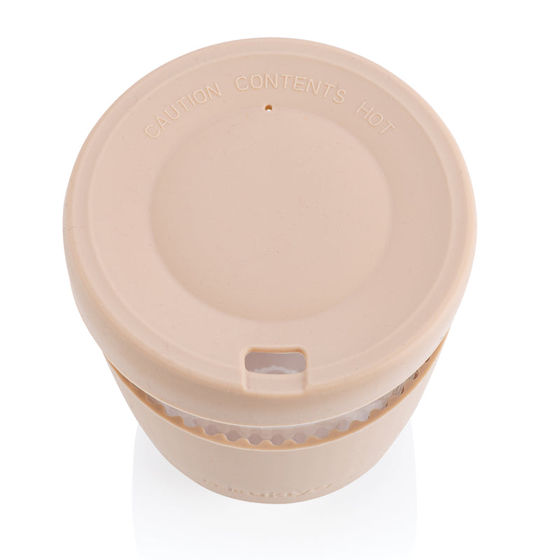 Load image into Gallery viewer, Ukiyo borosilicate glass with silicone lid and sleeve - Custom Wood Designs