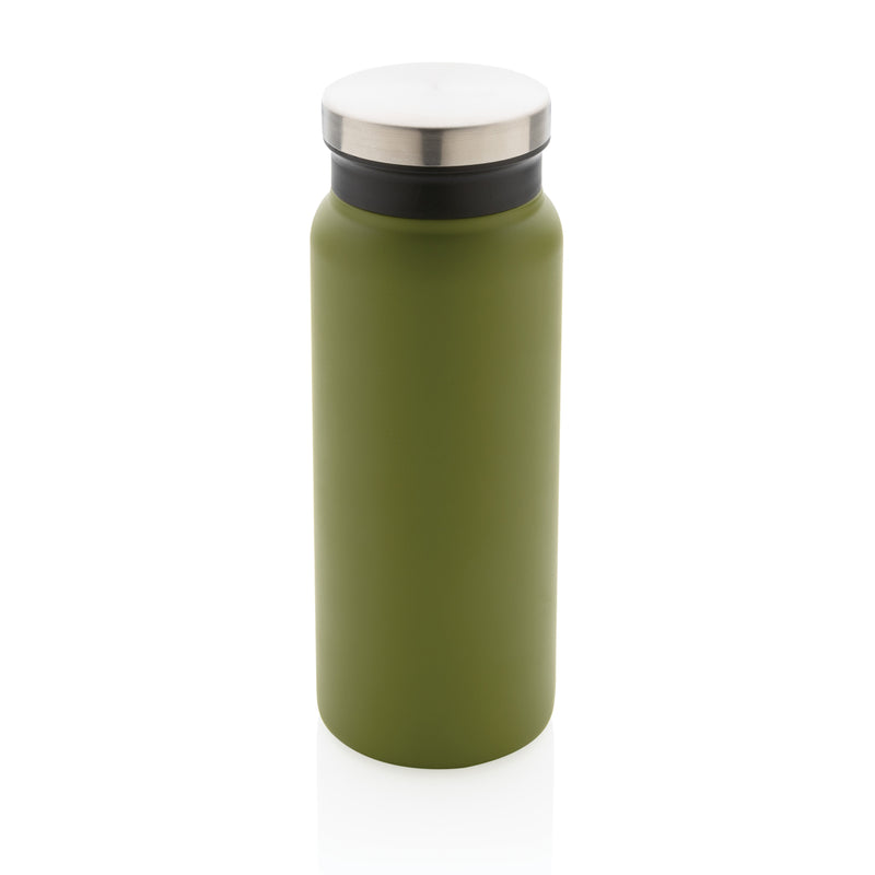 Load image into Gallery viewer, Recycled stainless steel vacuum bottle by XD Collection, 600ML drinkware with insulated design, shown with sleek silver finish.