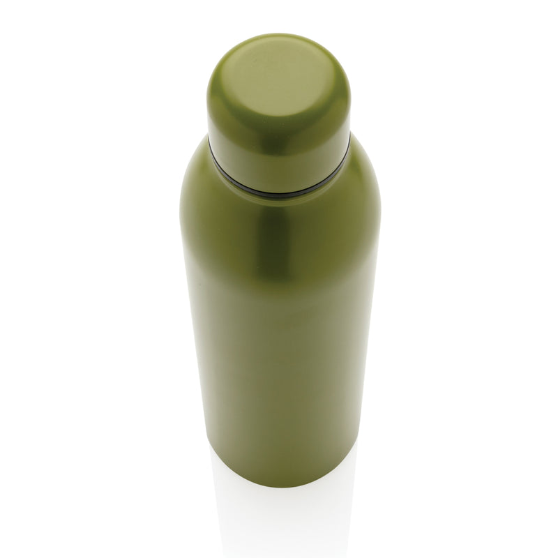 Load image into Gallery viewer, Recycled stainless steel vacuum bottle by XD Collection, 500ml drinkware with sleek design and secure lid.